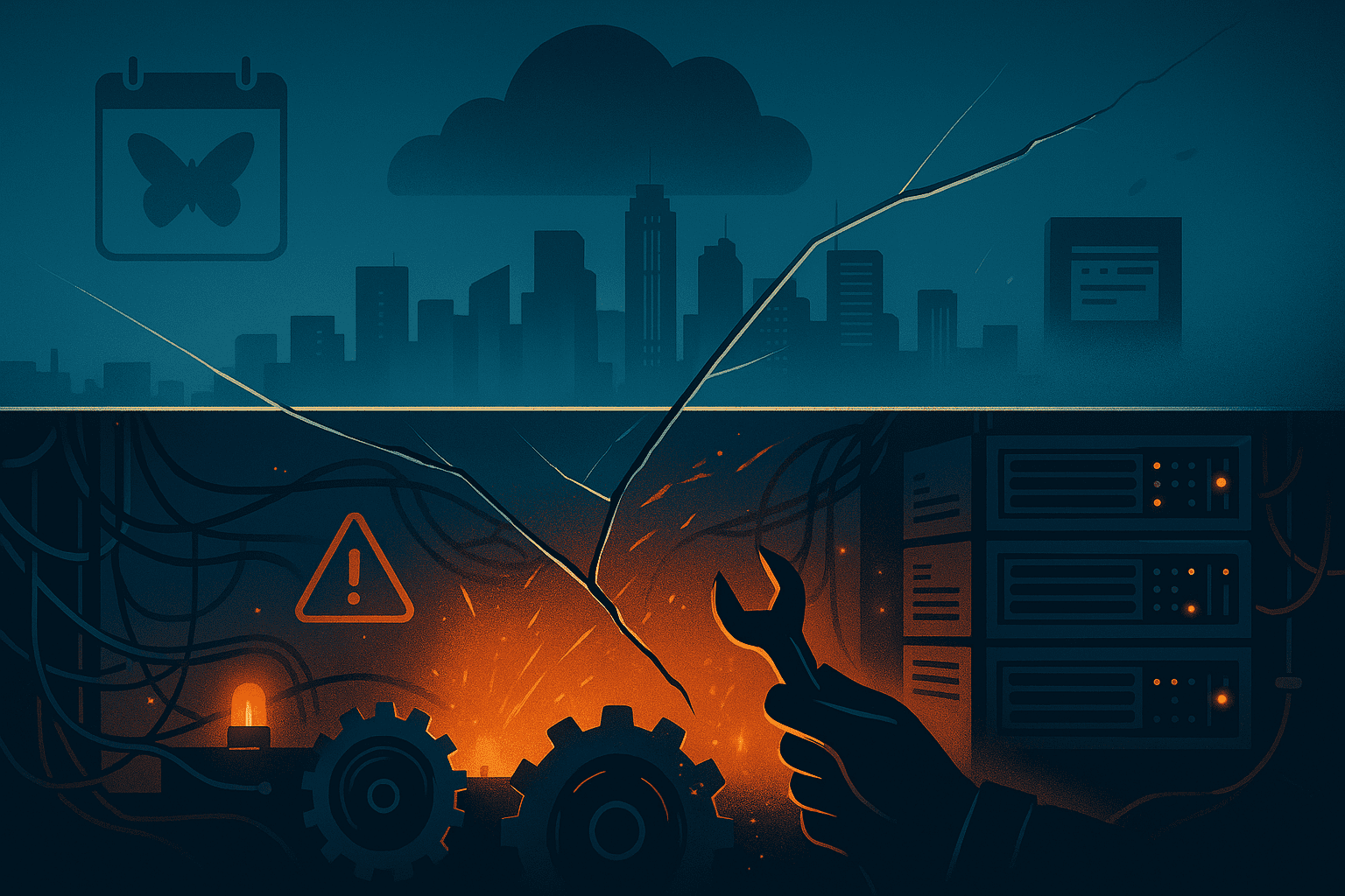 maintenance paradox - editorial illustration for Maintenance Paradox