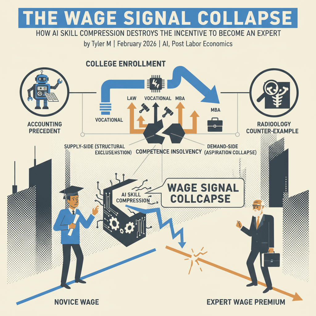 The Wage Signal Collapse: How AI Skill Compression Destroys the Incentive to Become an Expert